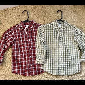 2 Gymboree Button Downs. Like New. Size 5